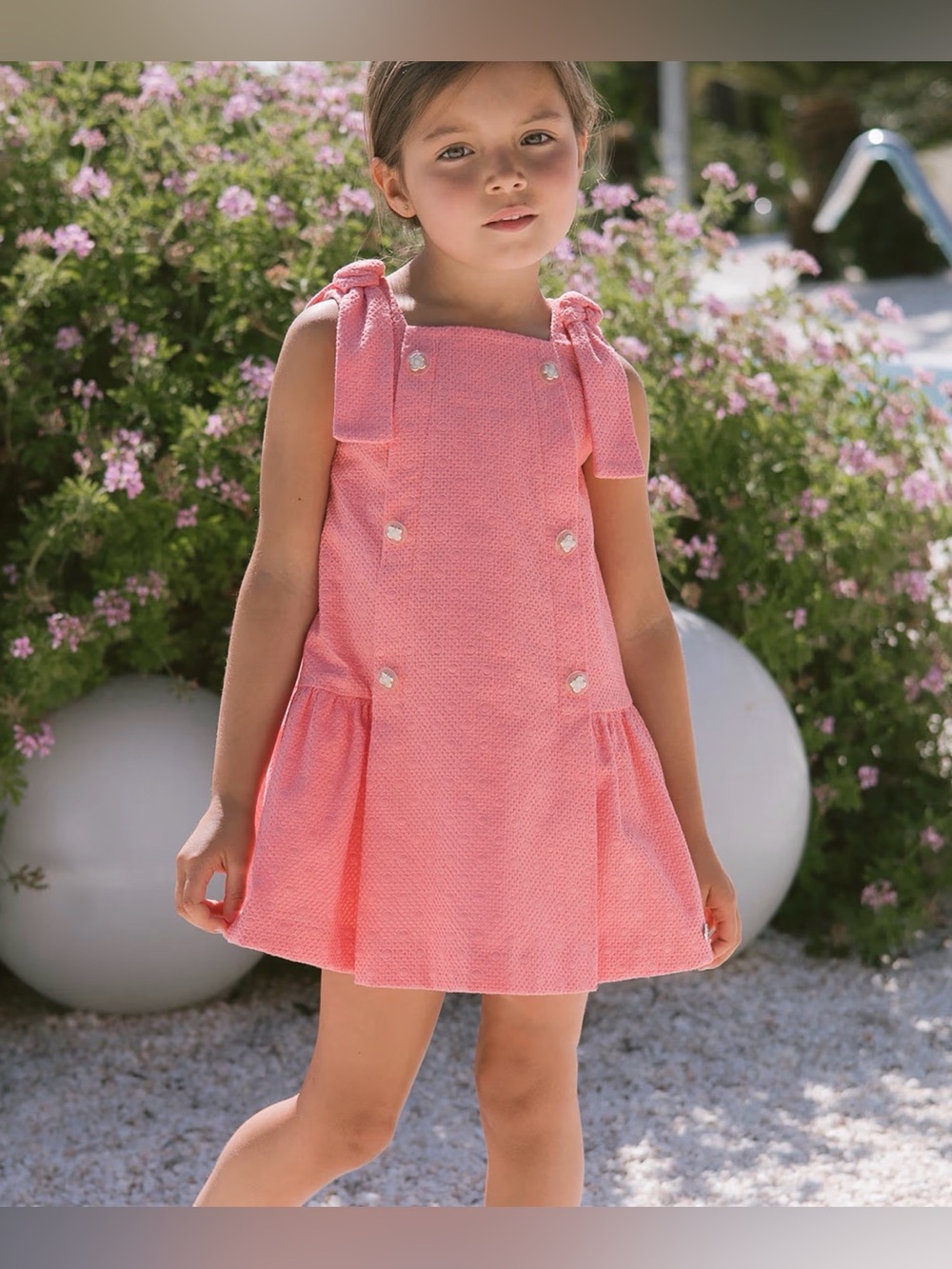 PAZ RODRIGUEZ Coral Bow Strap Knit Dress - 5